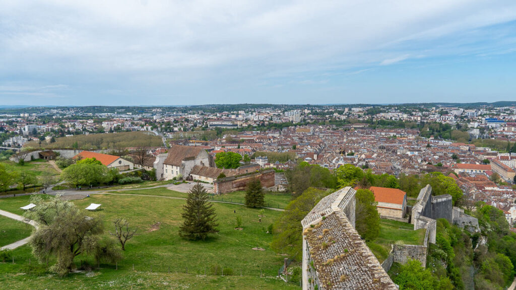 Frankreich und seine Kultur Blick über Besançon