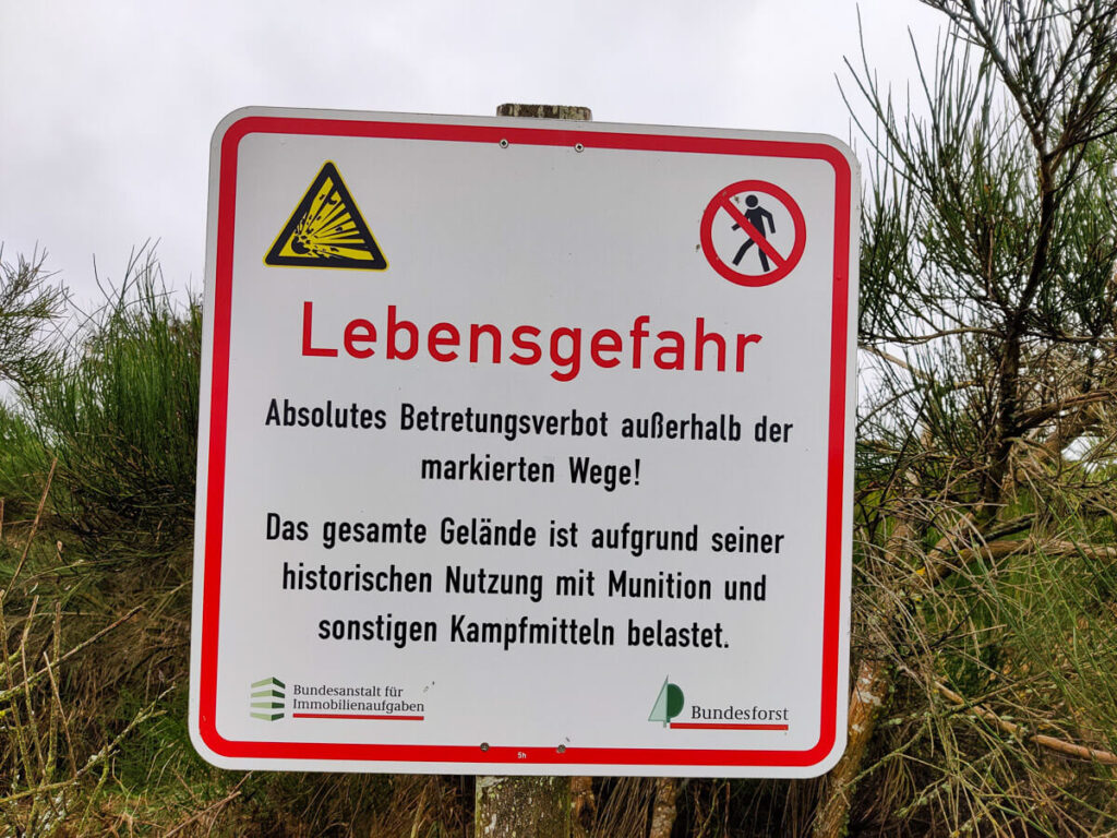 Schild Lebensgefahr