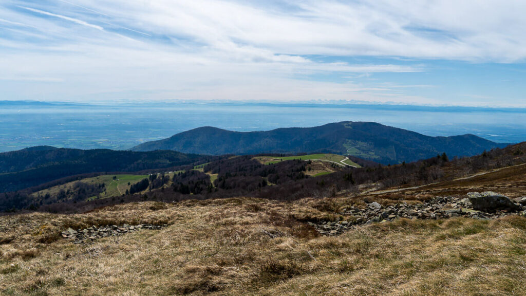 Ausblick vom Grande Ballon Frankreich Erleben