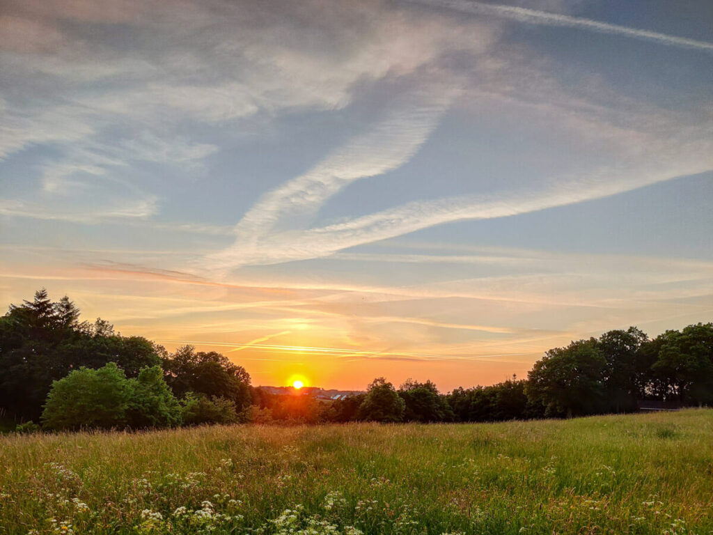 Sonnenuntergang in der Eifel