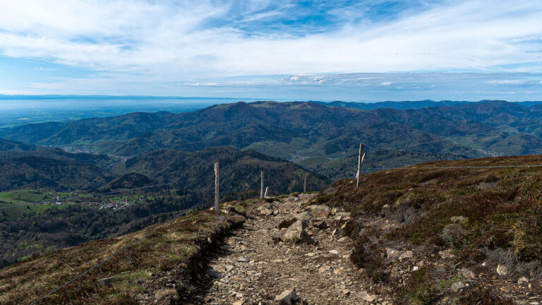 Frankreich Blick vom Grand Ballon