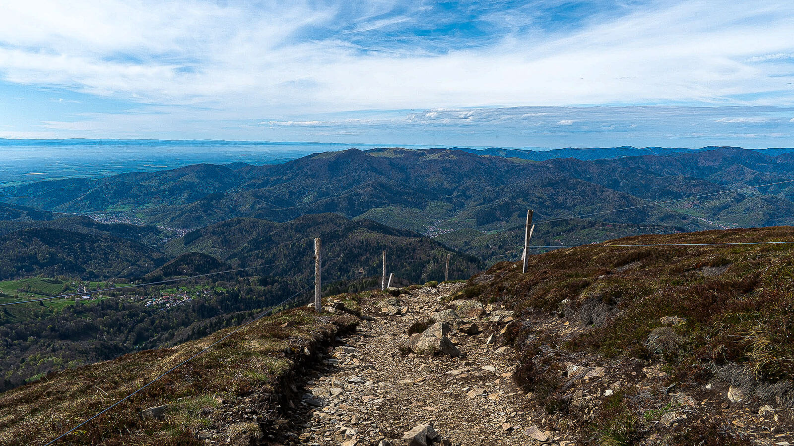 Frankreich Blick vom Grand Ballon