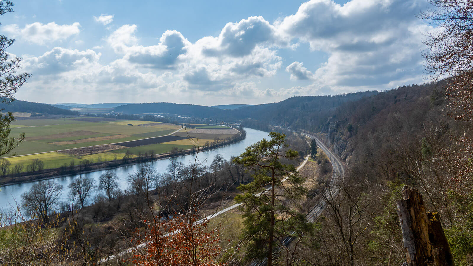 Blick auf die Donau in der Oberpfalz