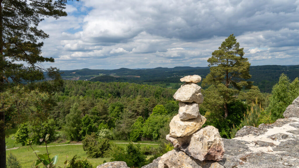 Wandern in Franken Ausblick von Lichtenegg