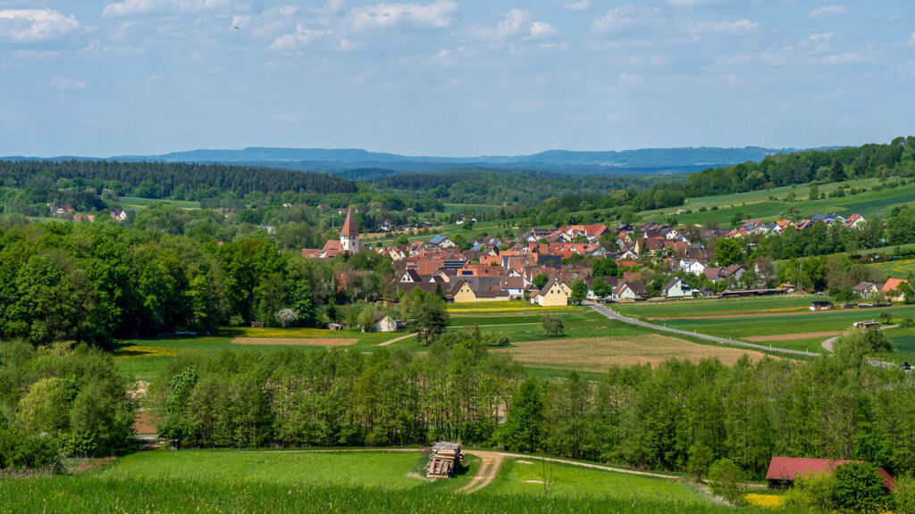Nürnberger Land Blick ins Hammerbachtal