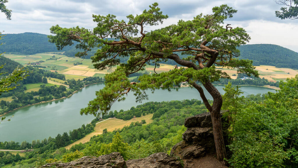 Blick auf den Stausee