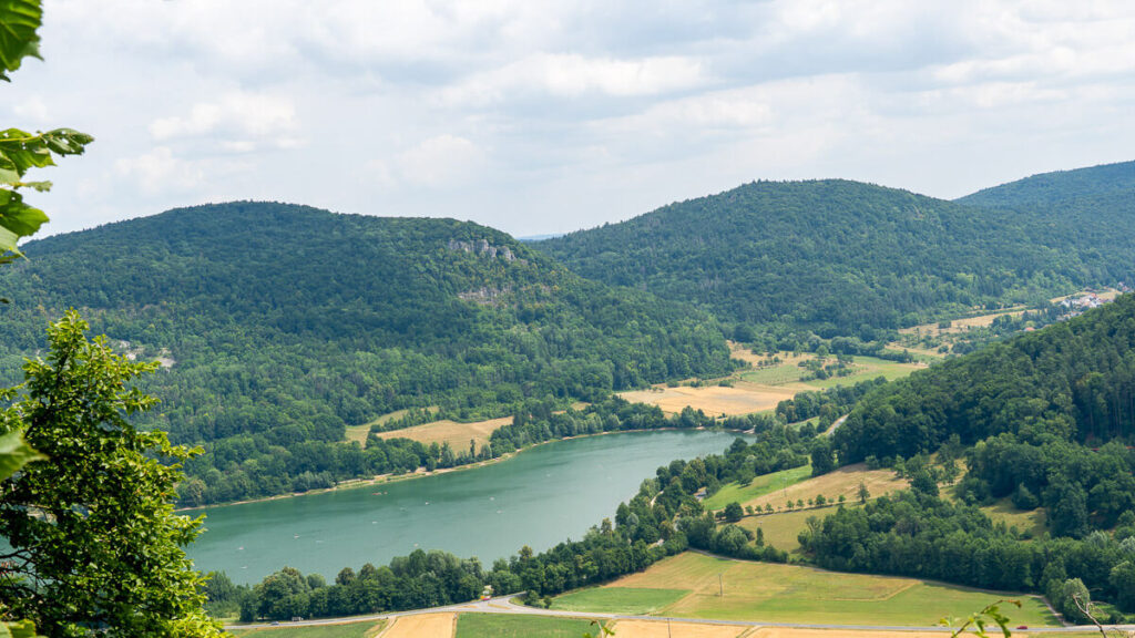 Frankenalb Panoramaweg Blick vom Jungfernsprung