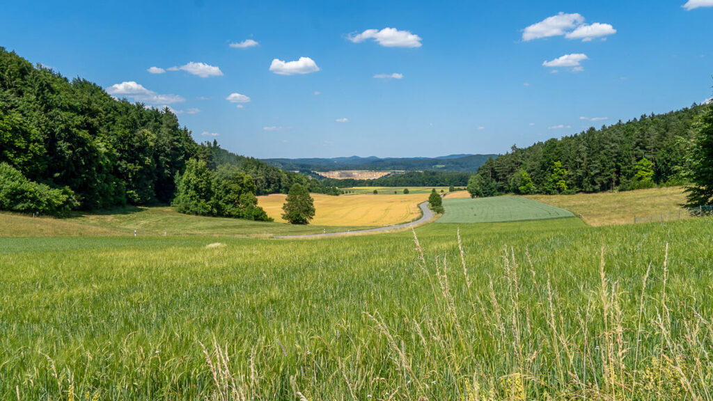 Ausblick auf dem Frankenalb Panoramaweg