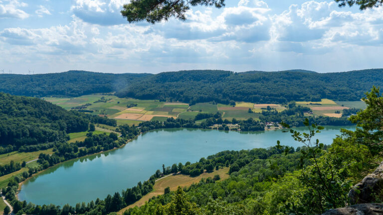 Blick auf den Happurger Stausee
