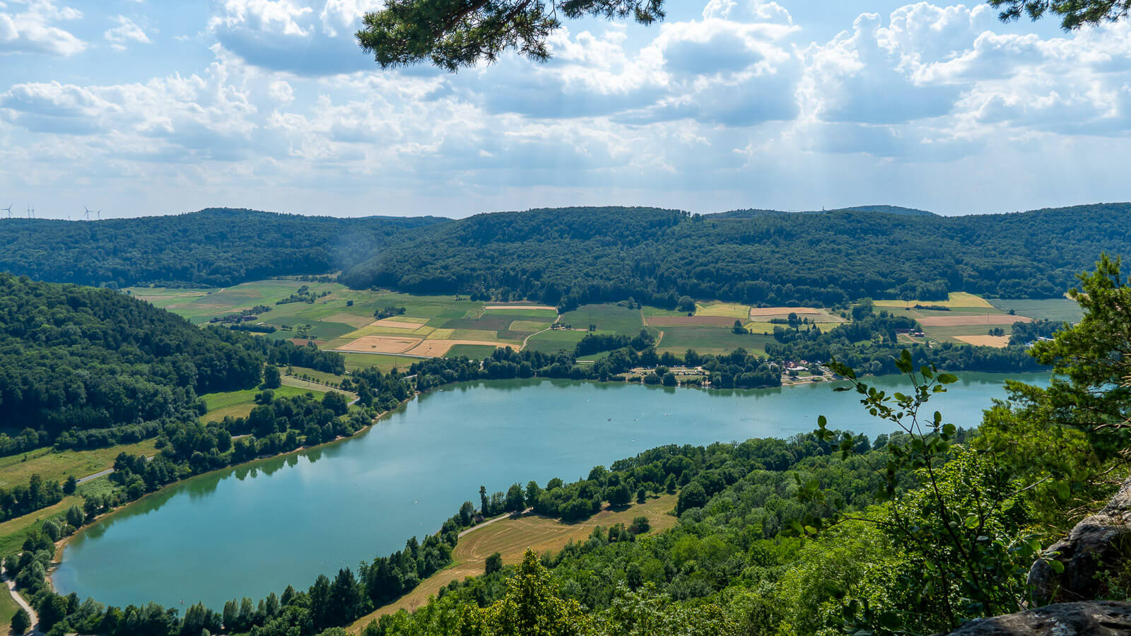 Blick auf den Happurger Stausee