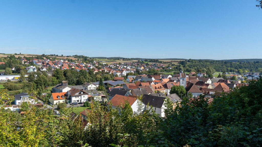 Ausblick auf die Ortschaft