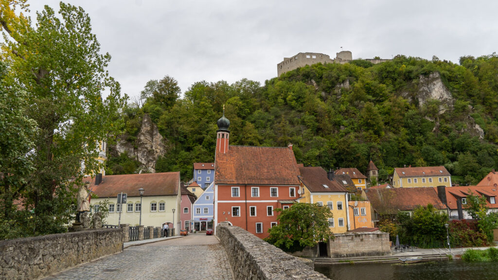 Stadtbild Kallmünz, Ziel des Vilstalwanderweg