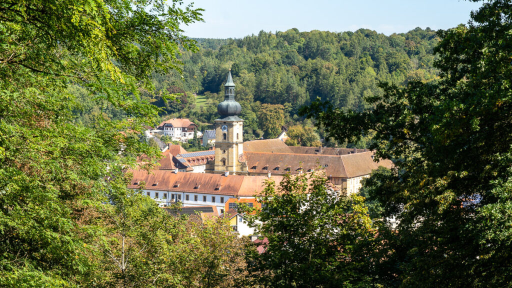 Blick auf Kloster Ensdorf