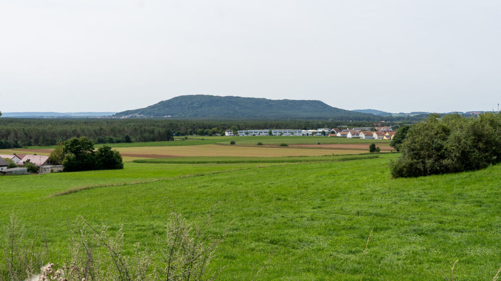 Blick auf den Buchberg, einer der Zeugenberge bei Neumarkt