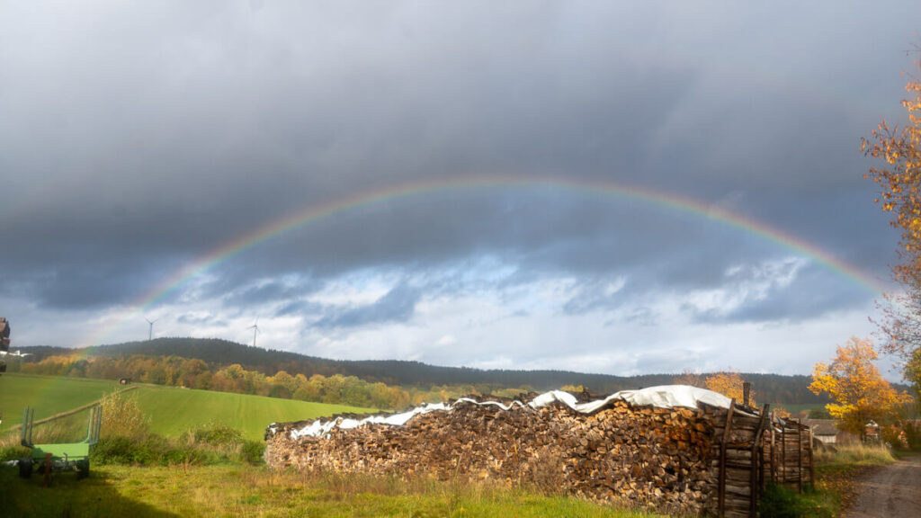 Regenbogen über dem Amberg-Sulzbacher Land